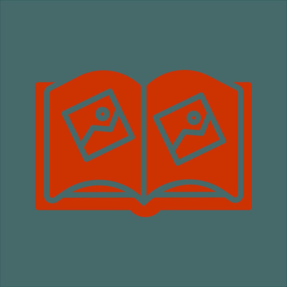 Memory Book Icon Design vector