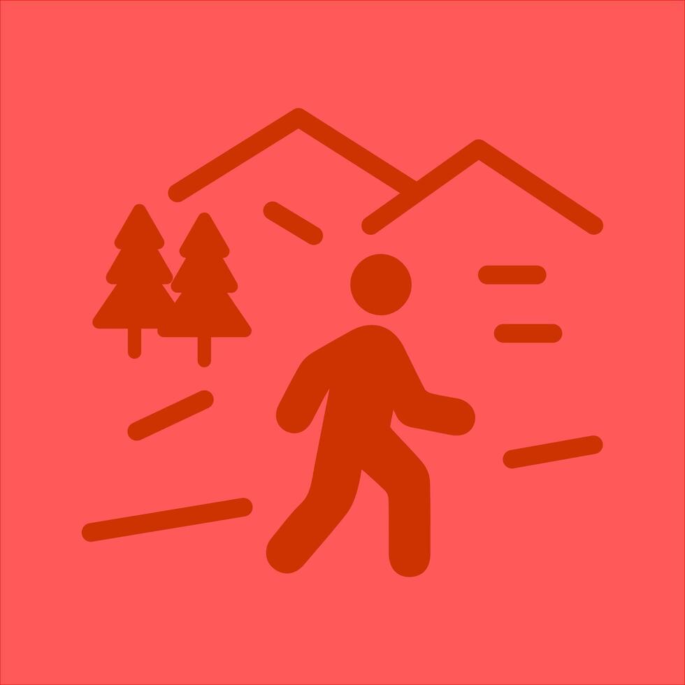 Nature Walk Icon Design vector