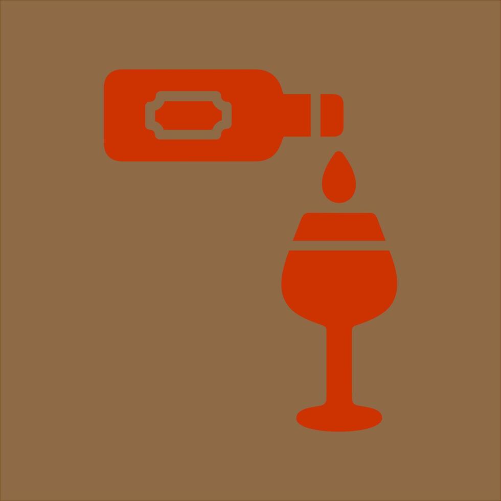 Wine Poured Icon Design vector
