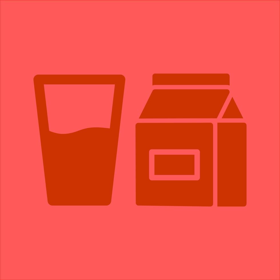 Glass of Milk Icon Design vector
