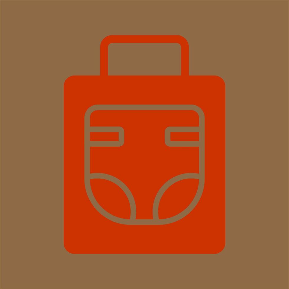 Diaper Bag Icon Design vector