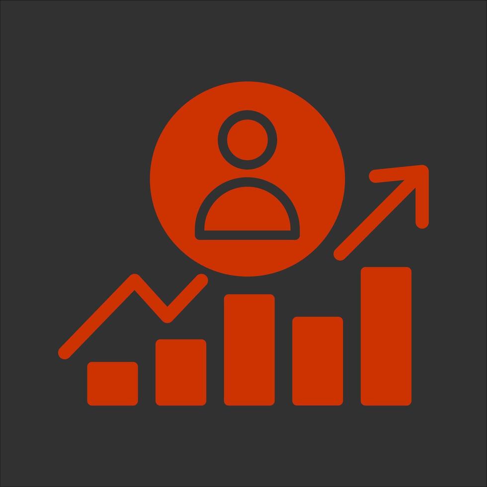Career Growth Icon Design vector