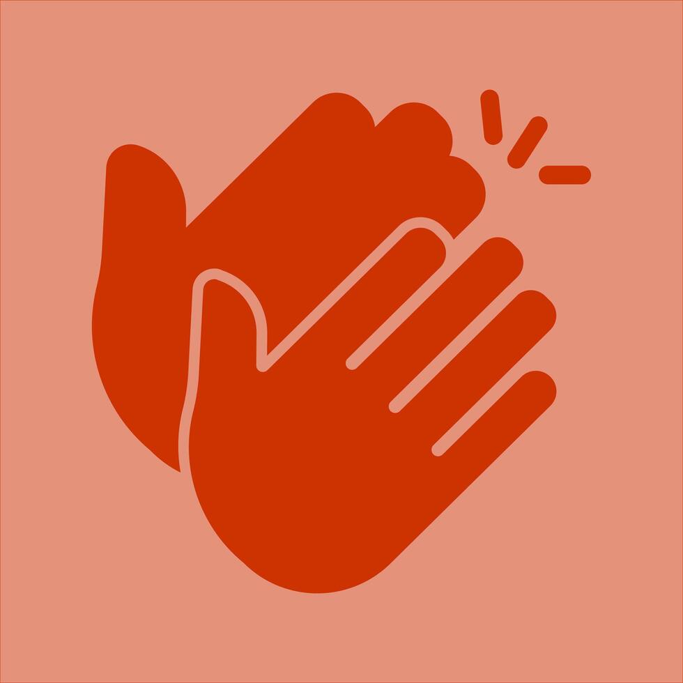 Clapping Hands Icon Design vector