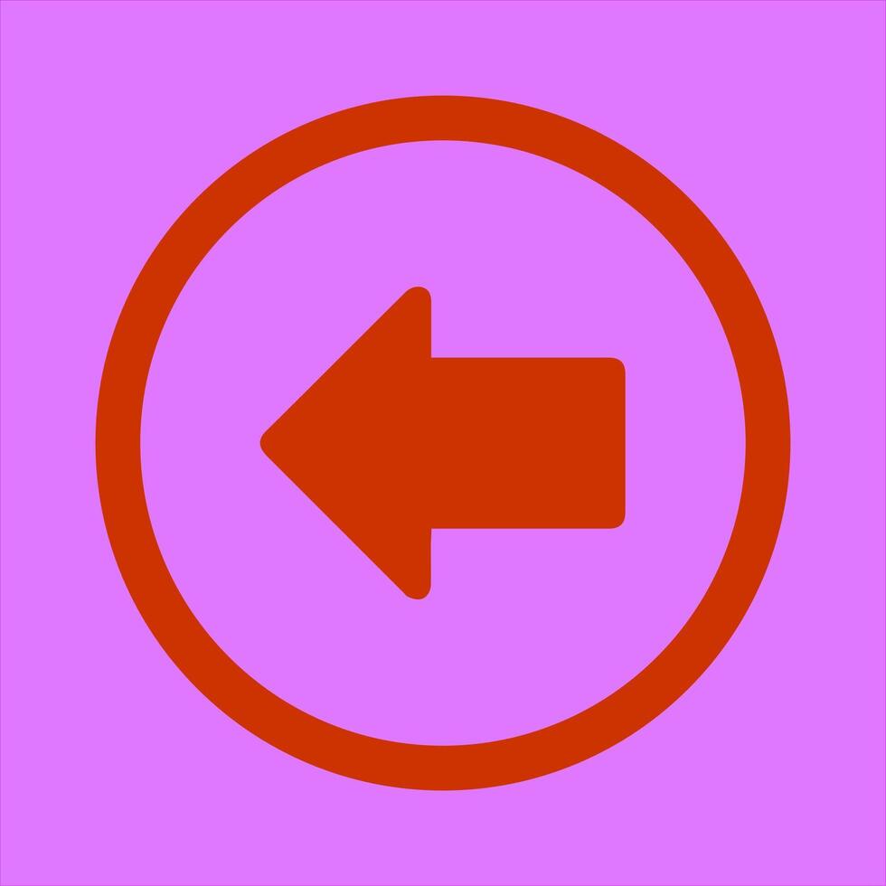 Left Arrow Icon Design vector
