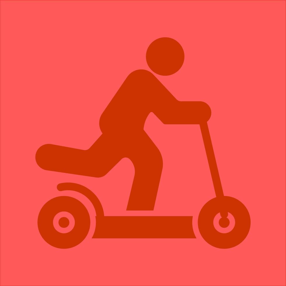 Kick Scooter Icon Design vector