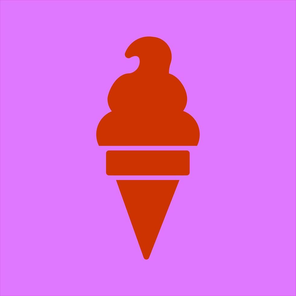 Ice Cream Icon Design vector