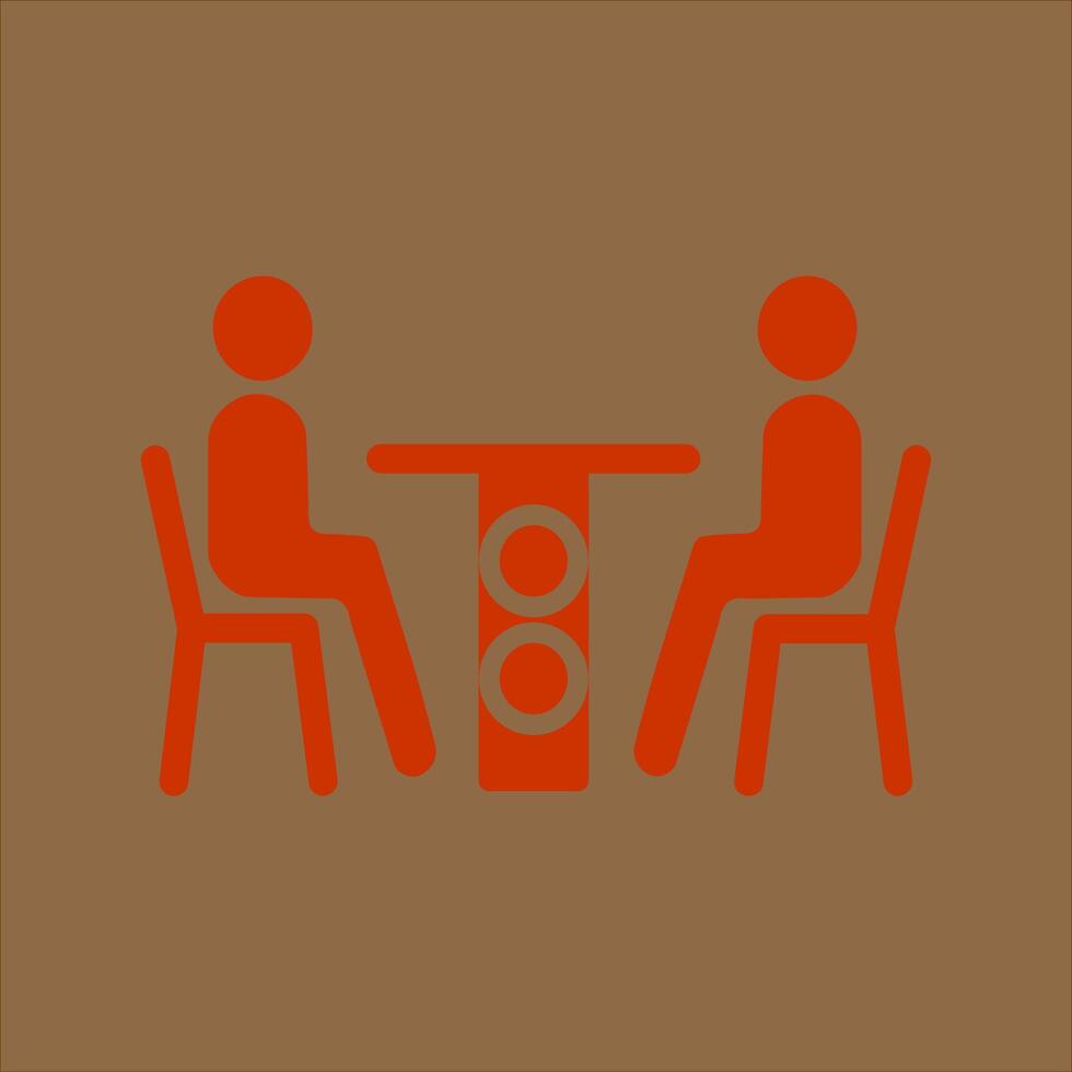 Family Dinner Icon Design vector