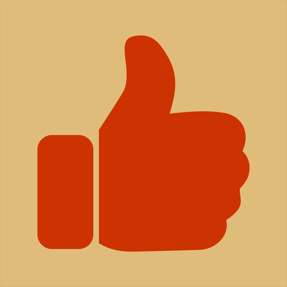 Thumbs Up Icon Design vector