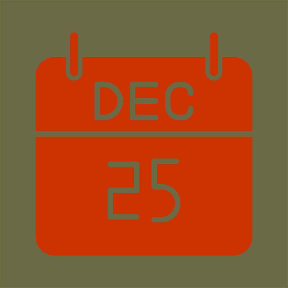 25 December Icon Design vector