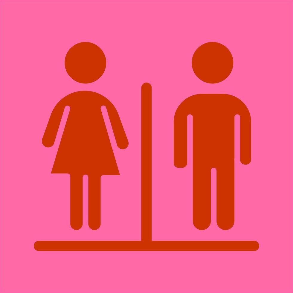 Restroom Sign Icon Design vector