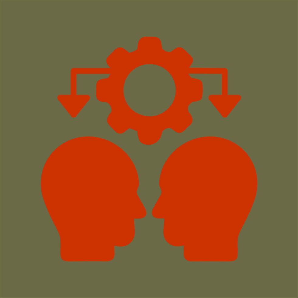 Conflict Management Icon Design vector