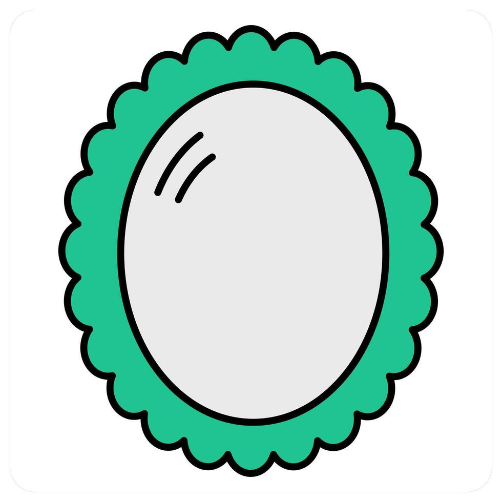 Mirror and hair saloon icon concept vector