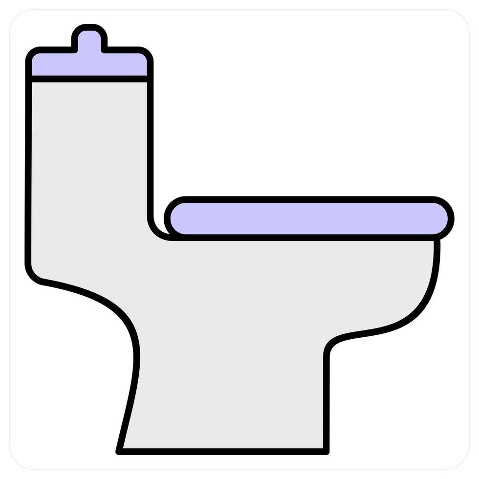 Commode and toilet icon concept vector