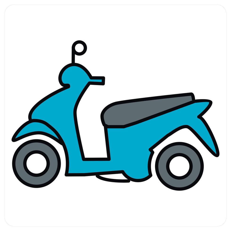 Scooter and electric icon concept vector