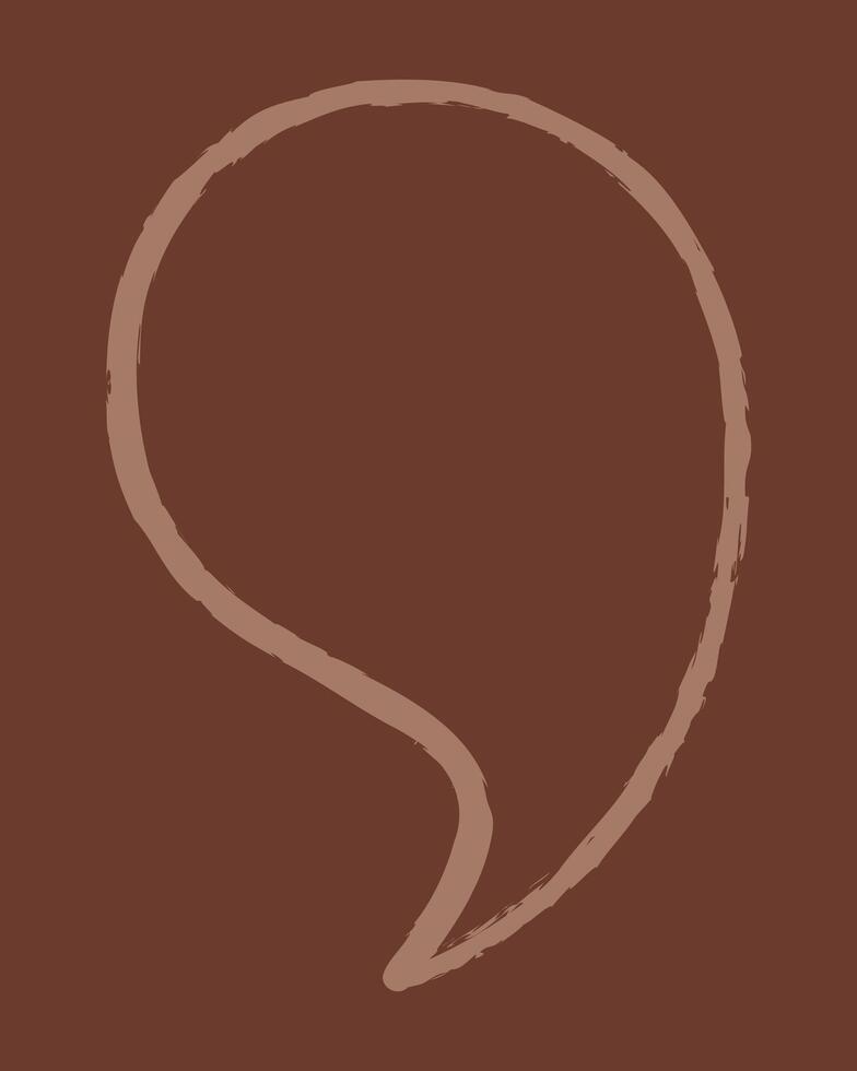 Oval dialog box color. Doodle clip art illustration. vector