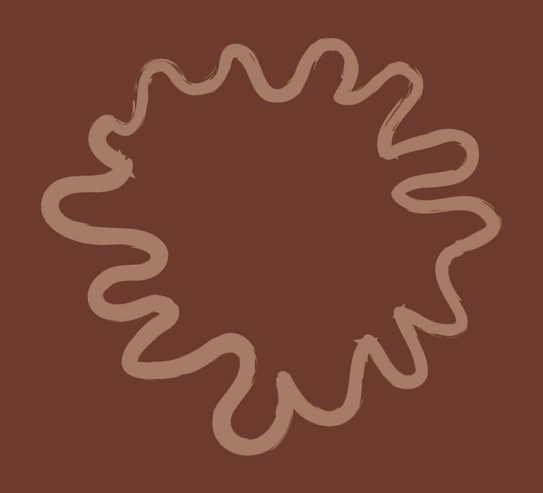 Speech bubble in the form of a spot color. Doodle clip art illustration. vector