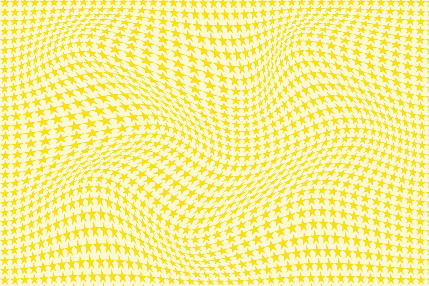 simple abstract yellow color creative small star wavy distort pattern a pattern of stars that are yellow and white vector