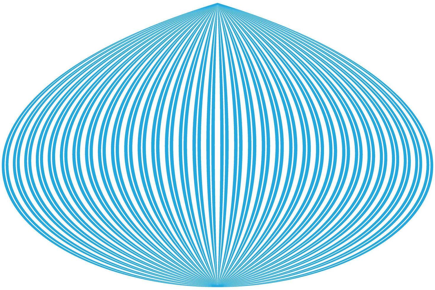 simple abstract sky color creative geometric round pattern a blue line with lines that are drawn on a white background vector