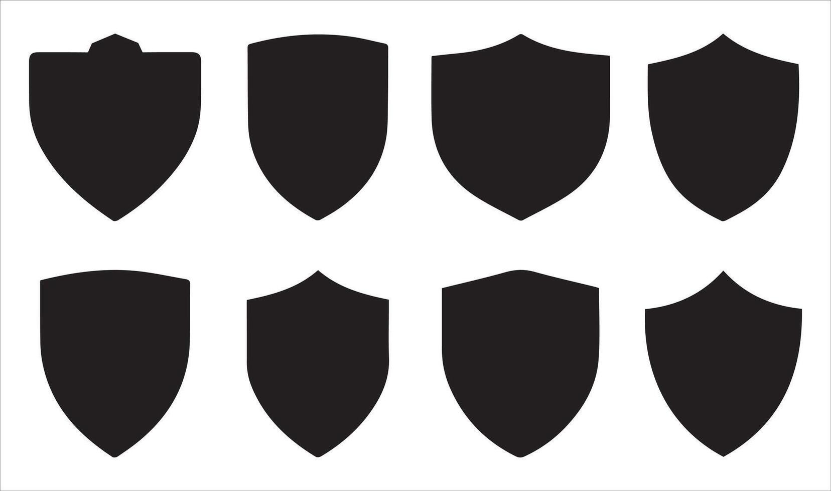 Shield icon. heraldic shield set design a illustration vector