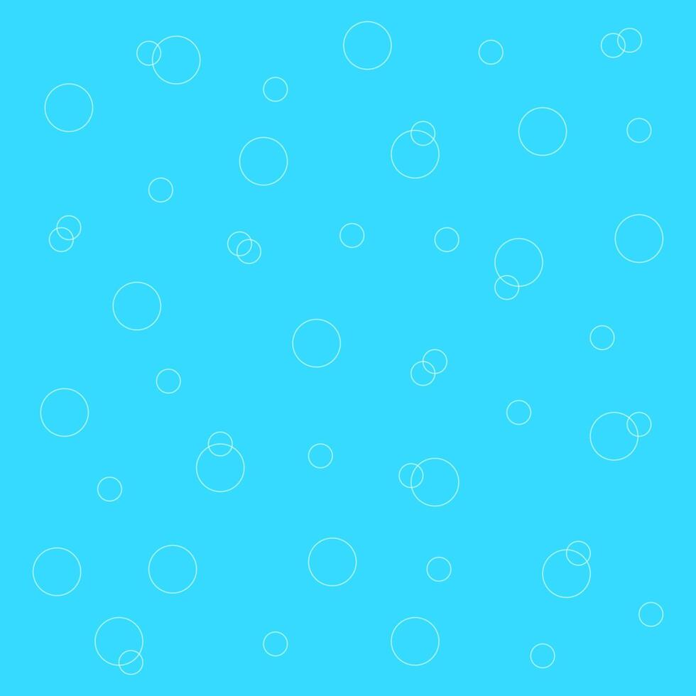 Simple blue background with white bubbles. illustration. vector