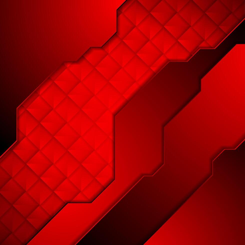 Dark red abstract technology background vector