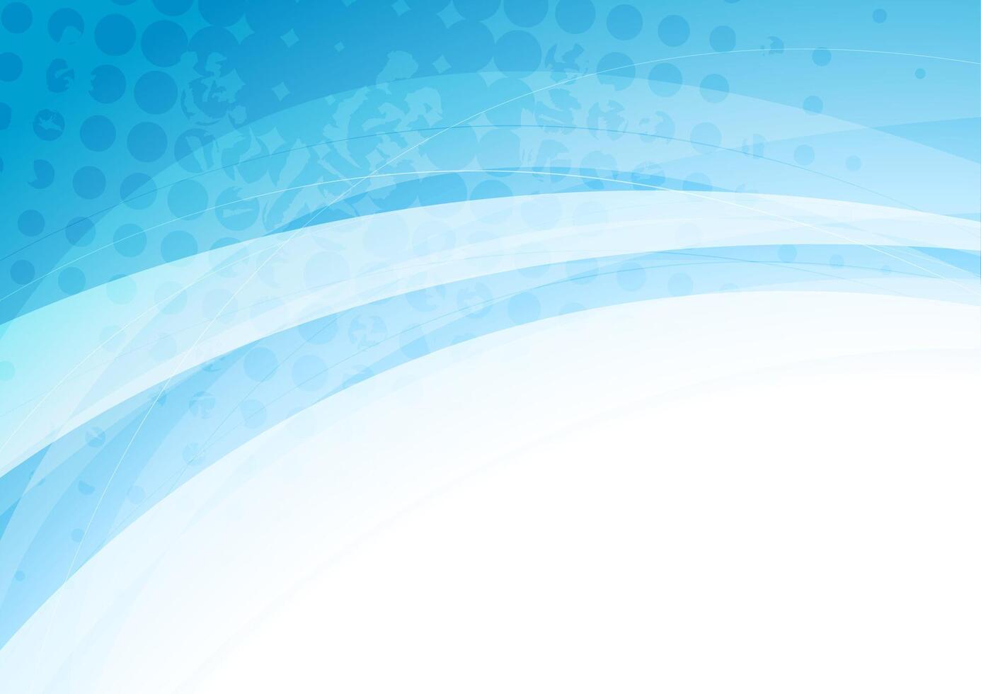 Abstract blue white waves grunge background vector