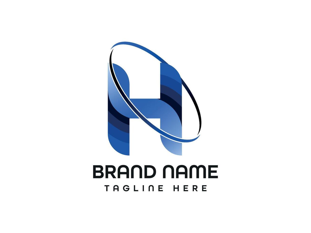 H colourful letter logo vector