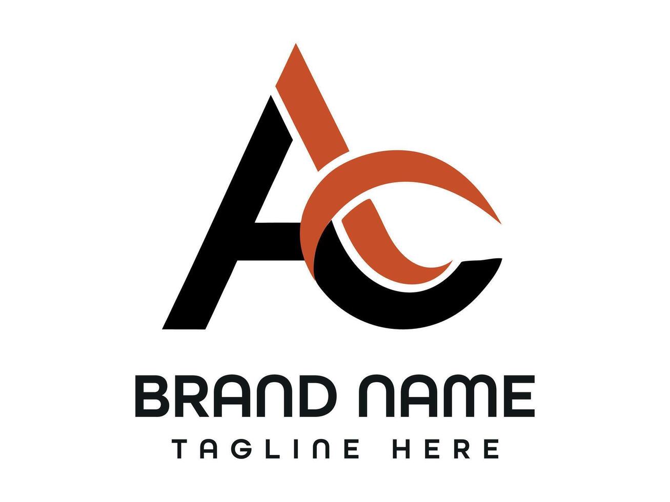 A C Letter Logo vector