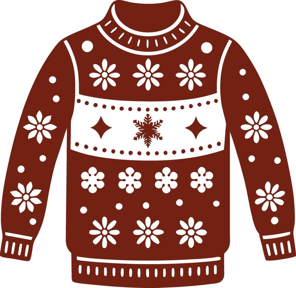 Ugly sweater design vector