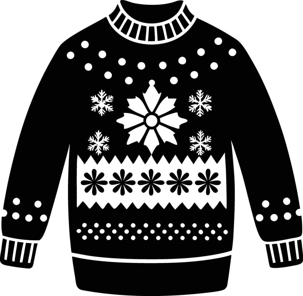 Ugly sweater clipart vector
