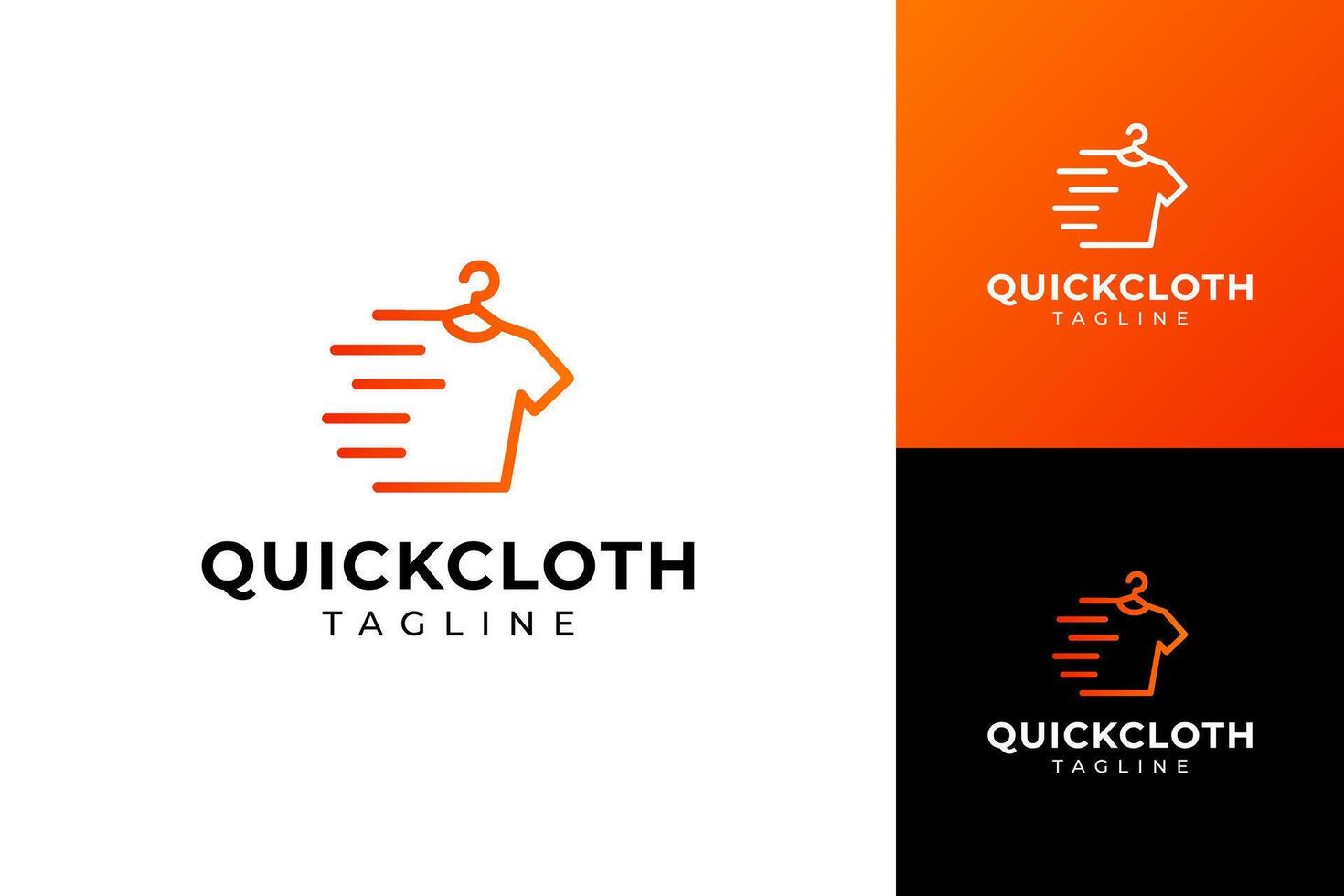 Speed clothing store logo design template vector