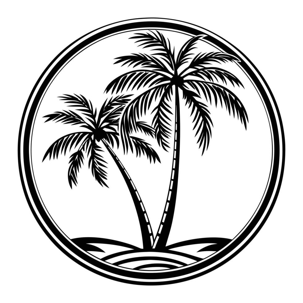 Palm Tree Design, , Illustration vector
