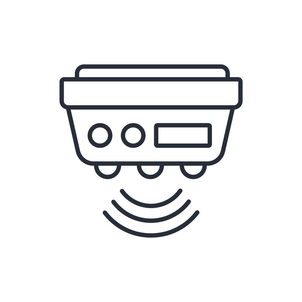 motion sensor icon. .Editable stroke.linear style sign for use web design,logo.Symbol illustration. vector