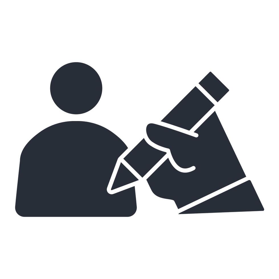 edit profile icon. .Editable stroke.linear style sign for use web design,logo.Symbol illustration. vector