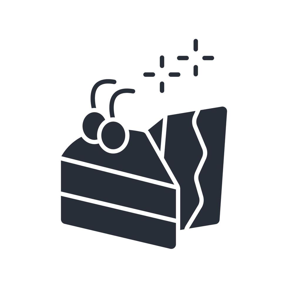 dessert icon. .Editable stroke.linear style sign for use web design,logo.Symbol illustration. vector