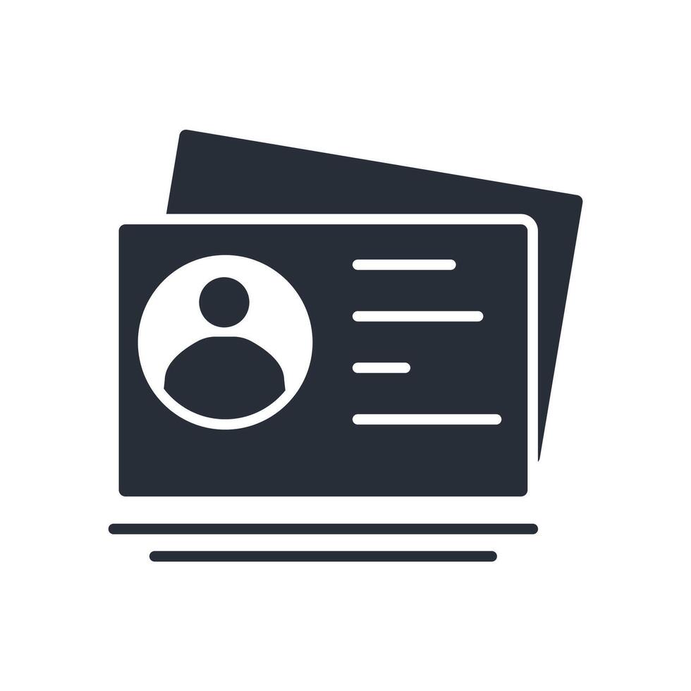 personal information icon. .Editable stroke.linear style sign for use web design,logo.Symbol illustration. vector