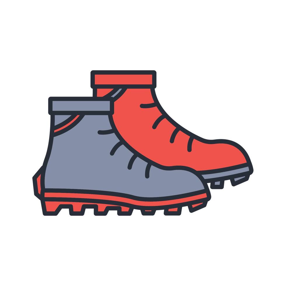 boots icon. .Editable stroke.linear style sign for use web design,logo.Symbol illustration. vector