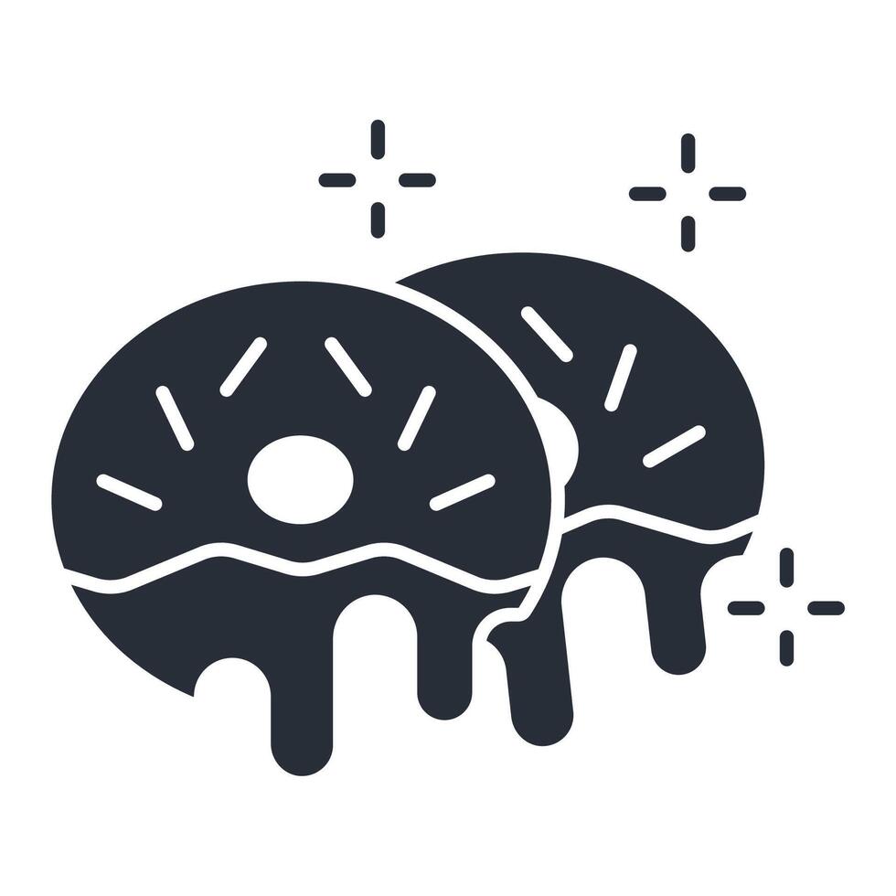 Donuts icon. .Editable stroke.linear style sign for use web design,logo.Symbol illustration. vector