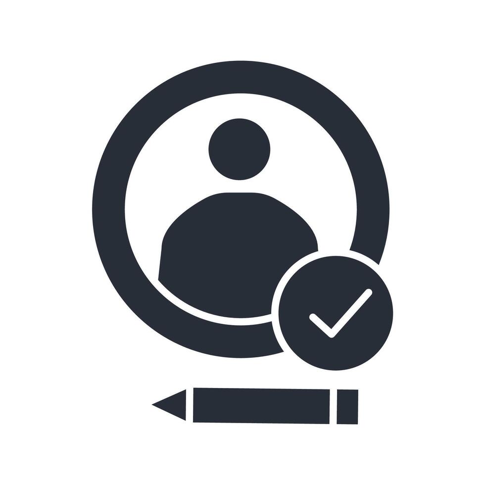profile icon. .Editable stroke.linear style sign for use web design,logo.Symbol illustration. vector