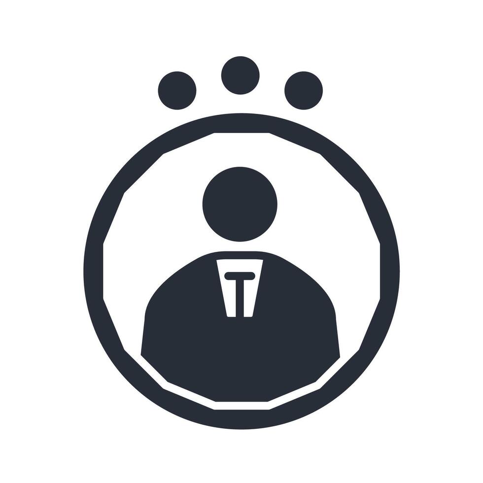 User icon. .Editable stroke.linear style sign for use web design,logo.Symbol illustration. vector