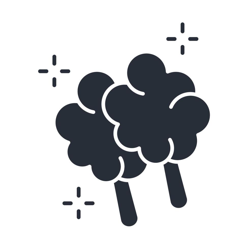 cotton candy icon. .Editable stroke.linear style sign for use web design,logo.Symbol illustration. vector