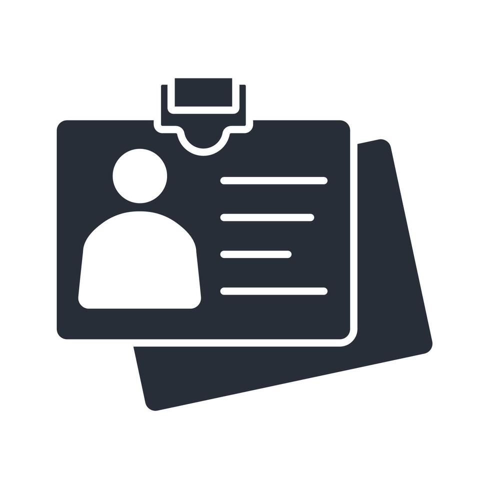 credentials icon. .Editable stroke.linear style sign for use web design,logo.Symbol illustration. vector