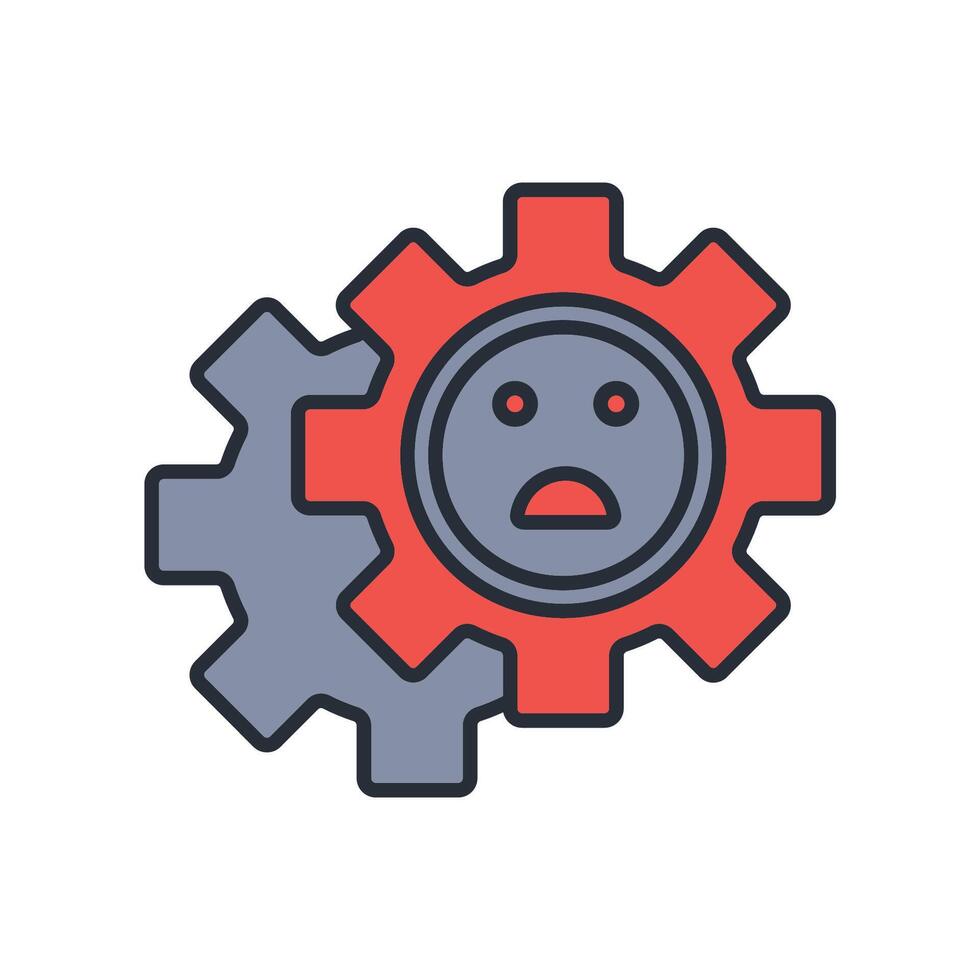 poor management icon. .Editable stroke.linear style sign for use web design,logo.Symbol illustration. vector