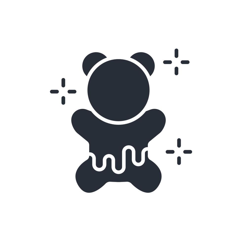 gummy bears icon. .Editable stroke.linear style sign for use web design,logo.Symbol illustration. vector