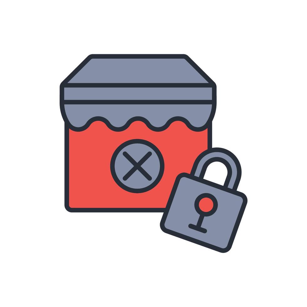 foreclosure icon. .Editable stroke.linear style sign for use web design,logo.Symbol illustration. vector
