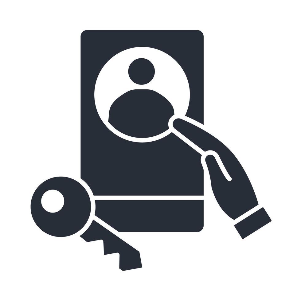 access icon. .Editable stroke.linear style sign for use web design,logo.Symbol illustration. vector