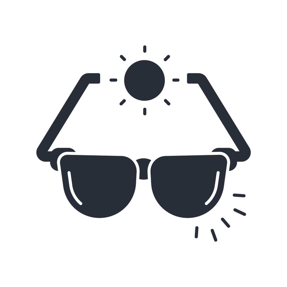sunglasses icon. .Editable stroke.linear style sign for use web design,logo.Symbol illustration. vector