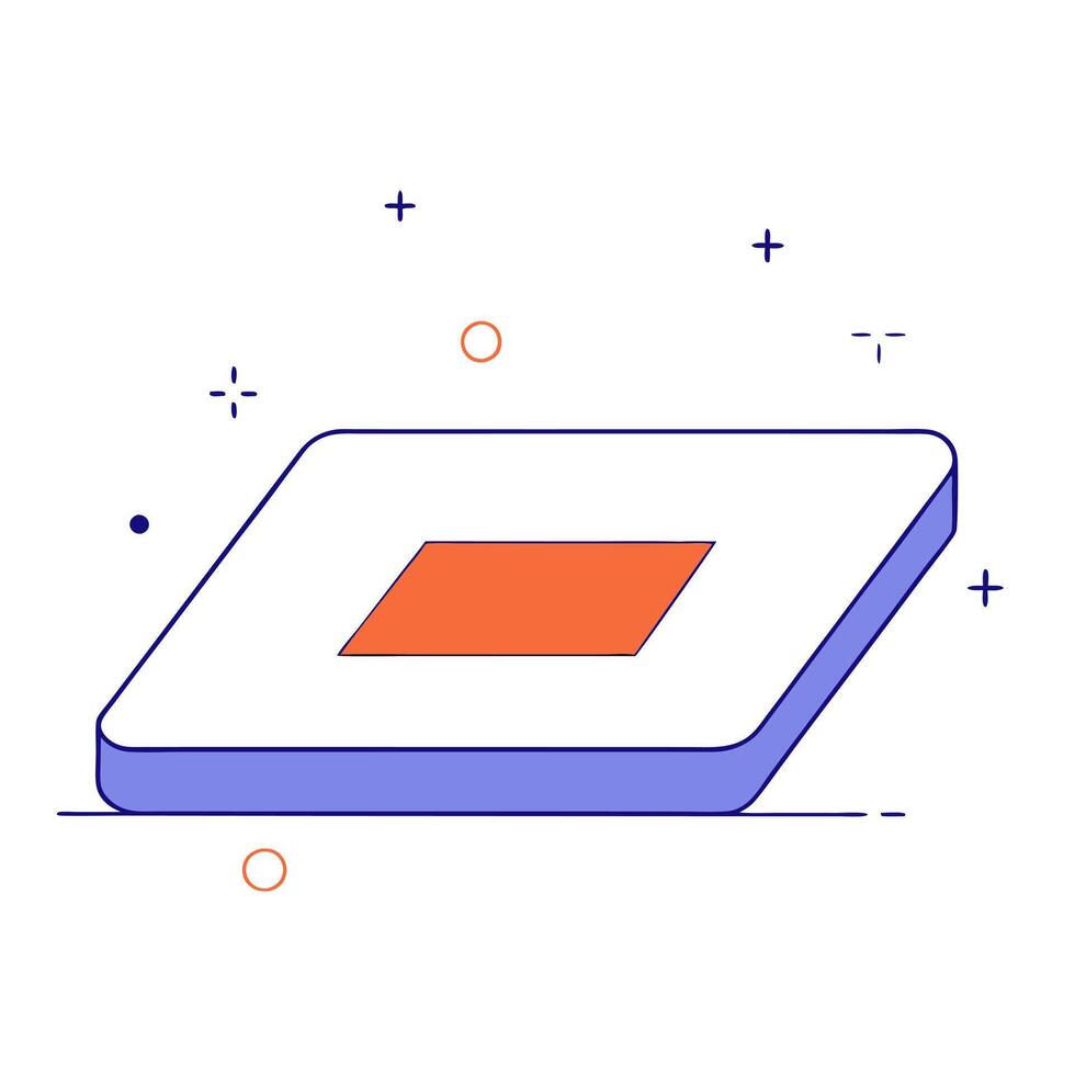 Glossy tablet with floating holographic bar charts and dollar signs vector