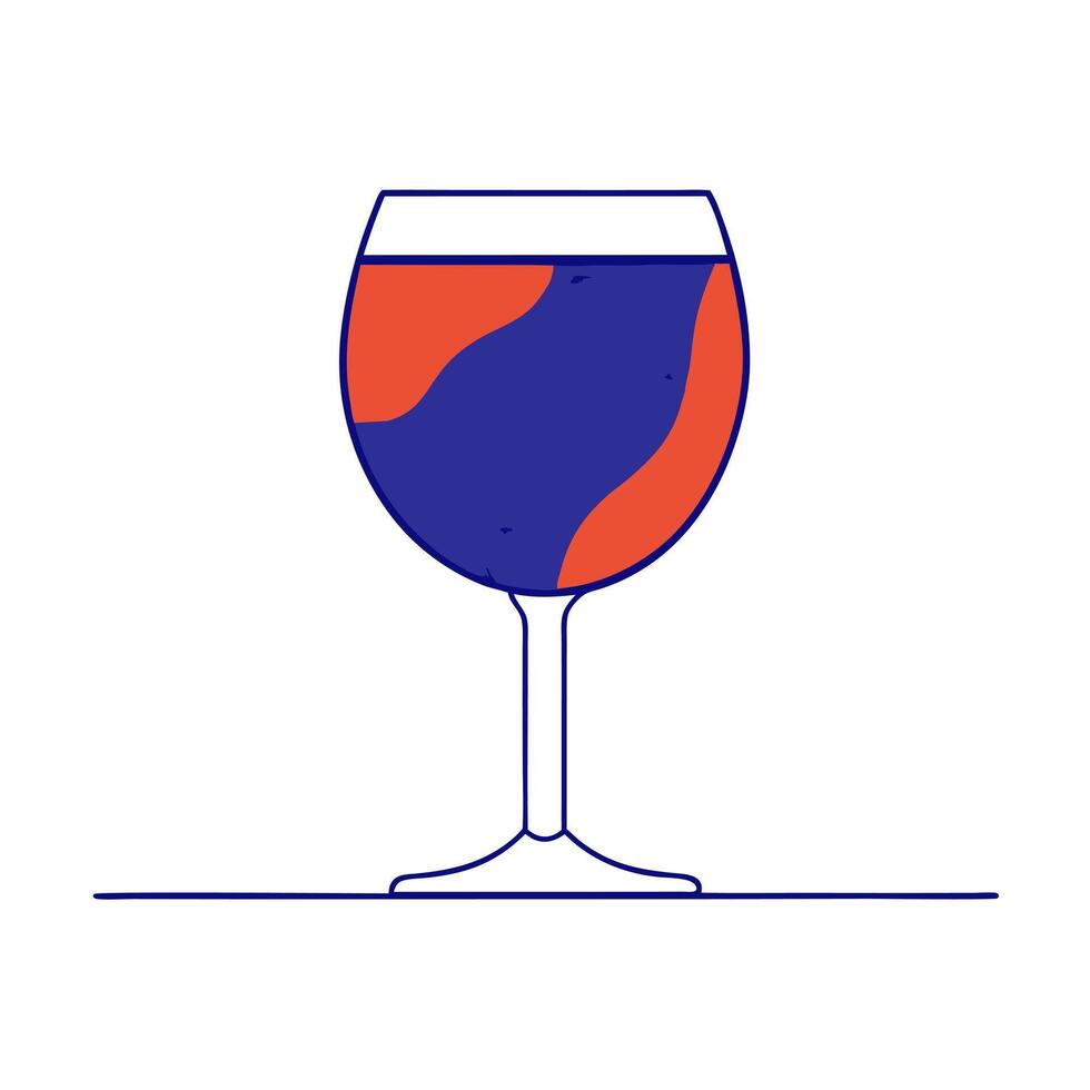 Glossy marble surface with a wine glass silhouette casting a reflection vector
