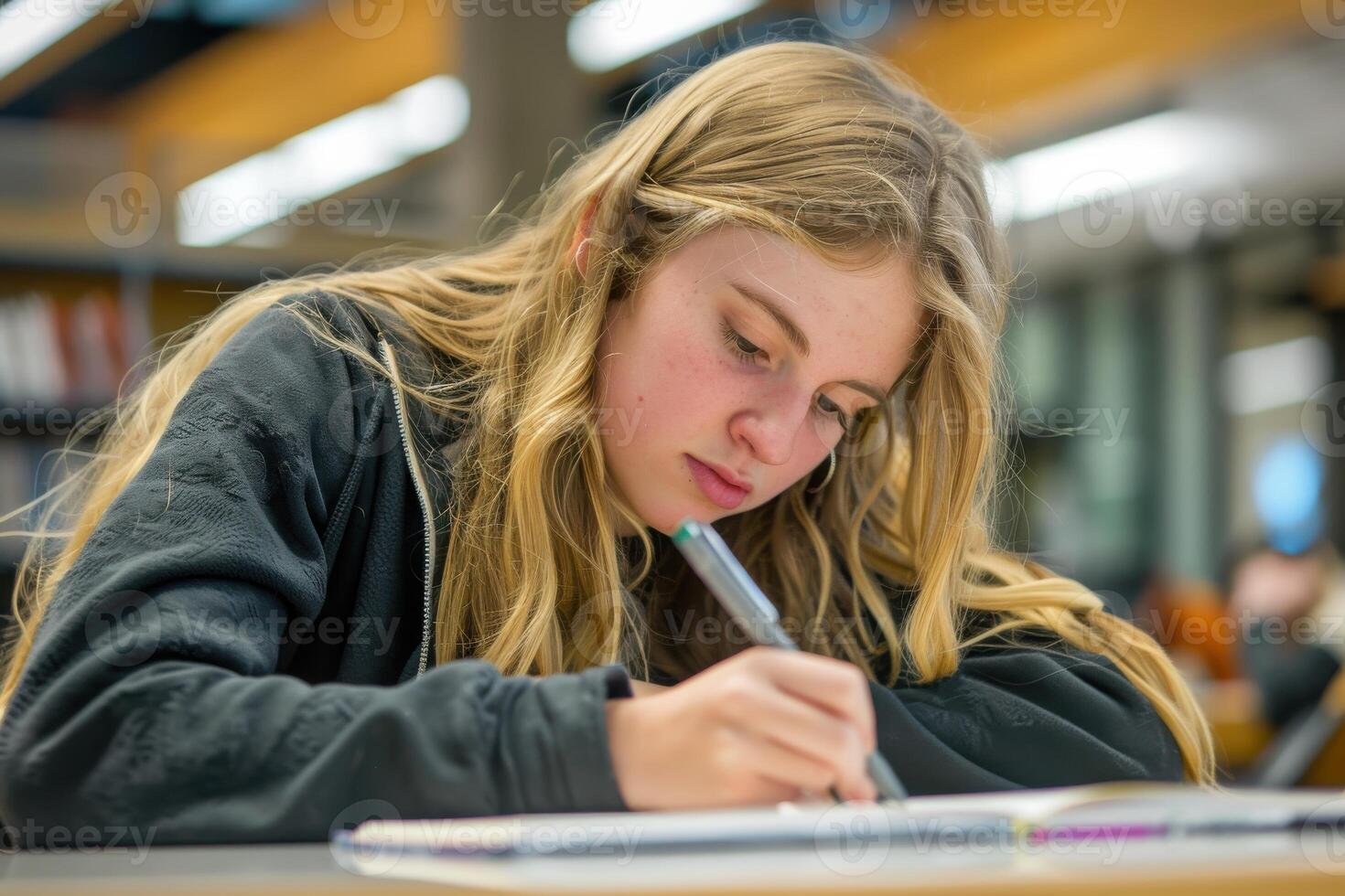 The Process of a Student Taking Notes for Academic Success photo